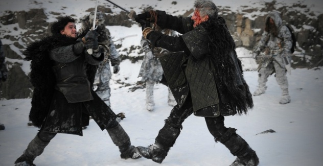 Game-of-Thrones-Jon-Snow-fights-Qhorin-Halfhand